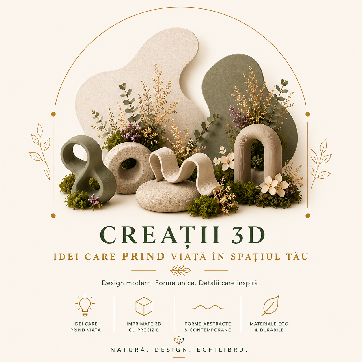 Creatii 3D Moderne si Minimaliste