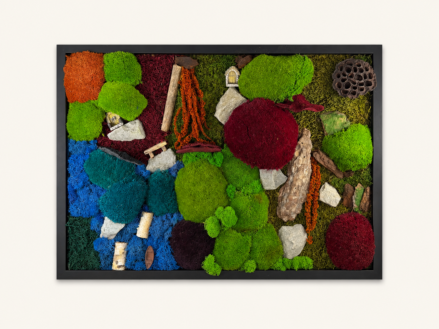 Tablou Licheni Emerald Haven 52 cm x 72 cm