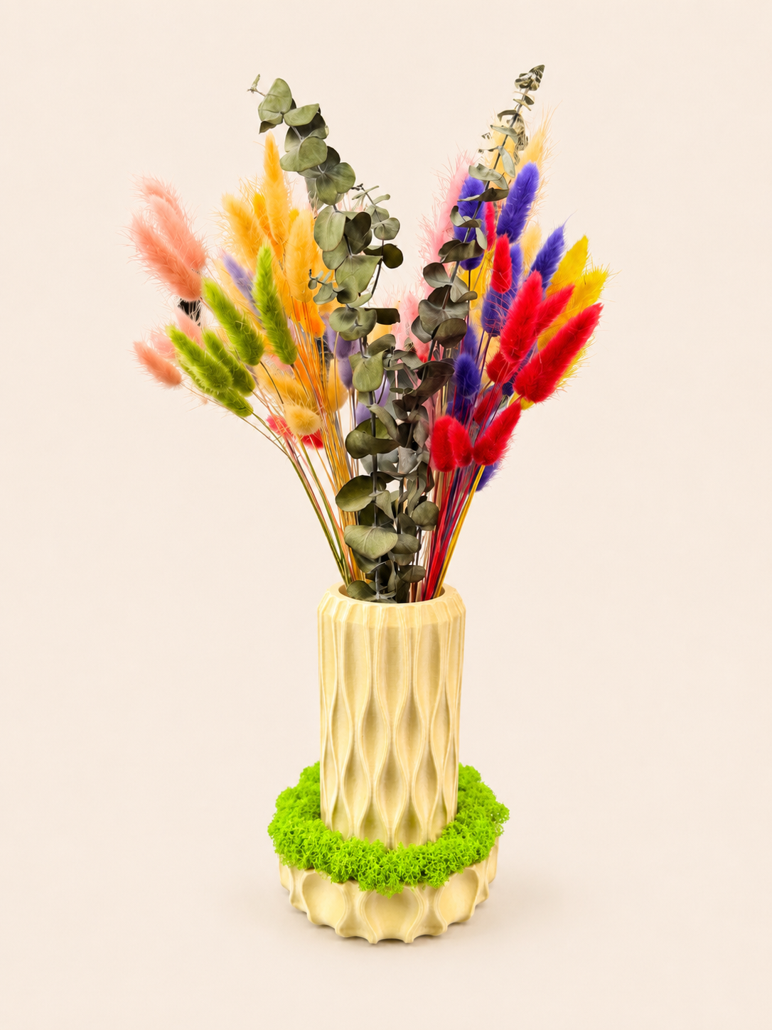 Sylva Vaza Decorativa 3D cu Licheni