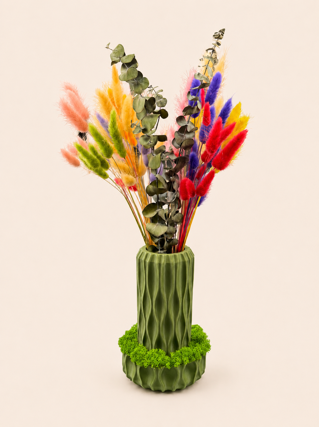 Sylva Vaza Decorativa 3D cu Licheni