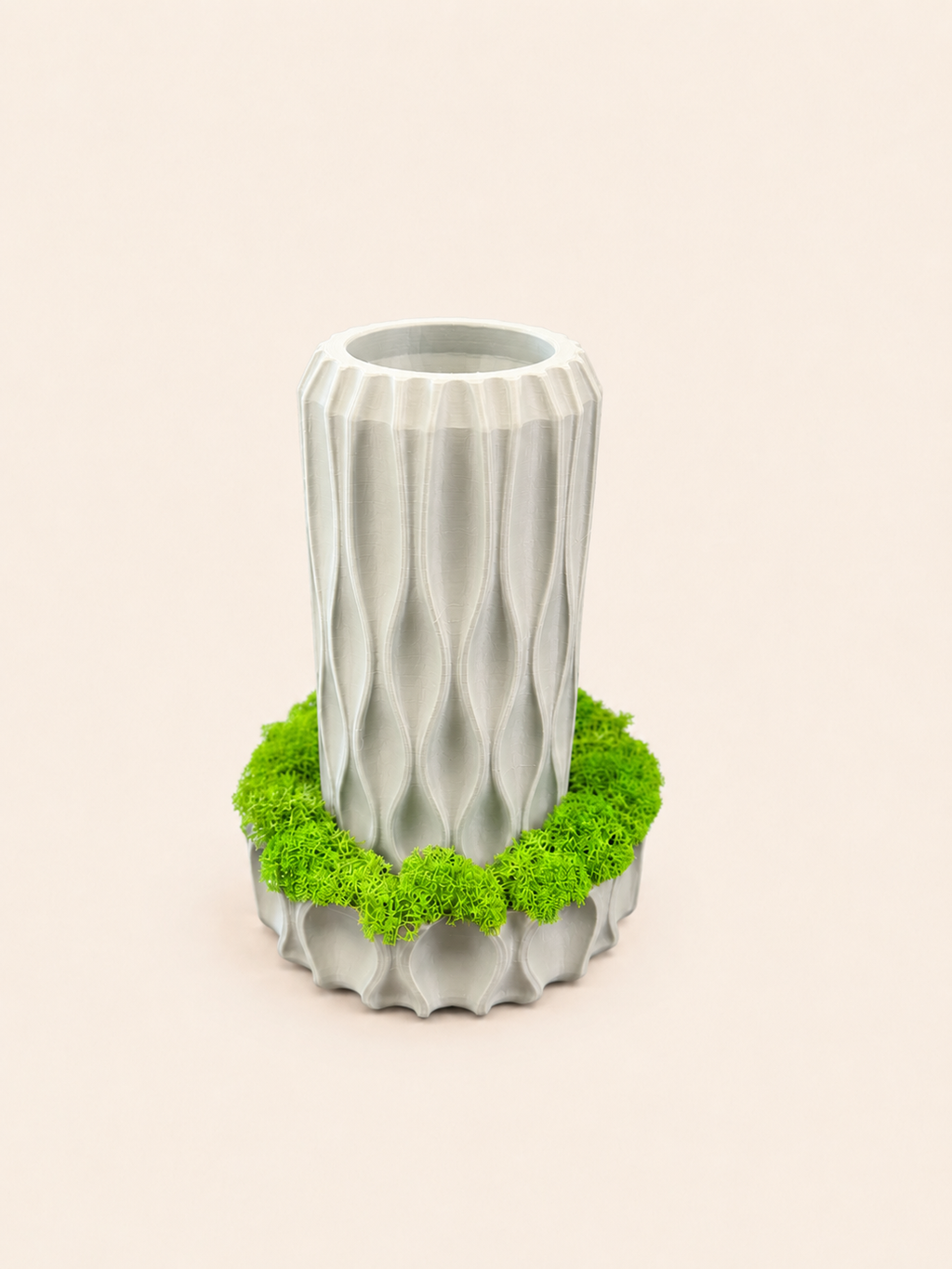 Sylva Vaza Decorativa 3D cu Licheni