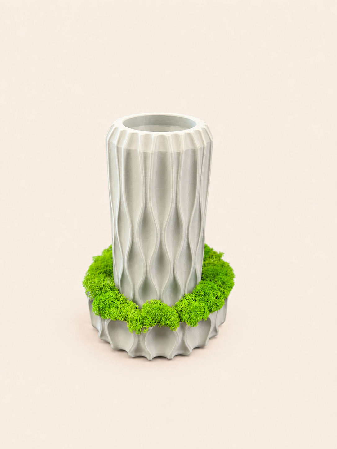 Sylva Vaza Decorativa 3D cu Licheni