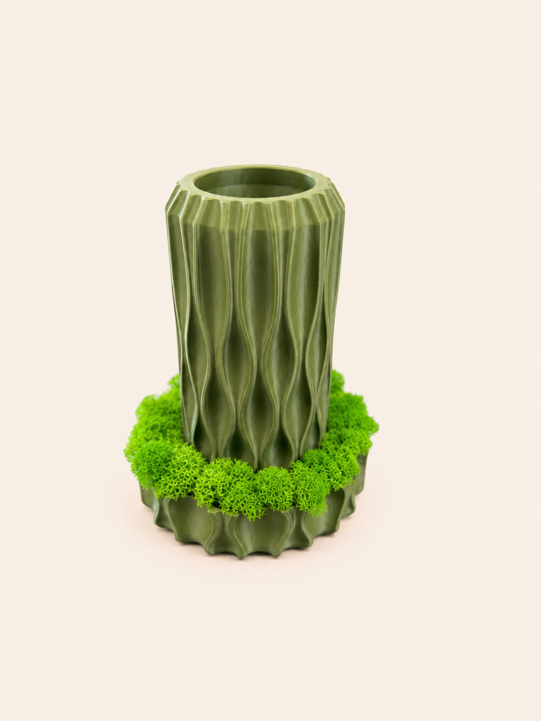 Sylva Vaza Decorativa 3D cu Licheni