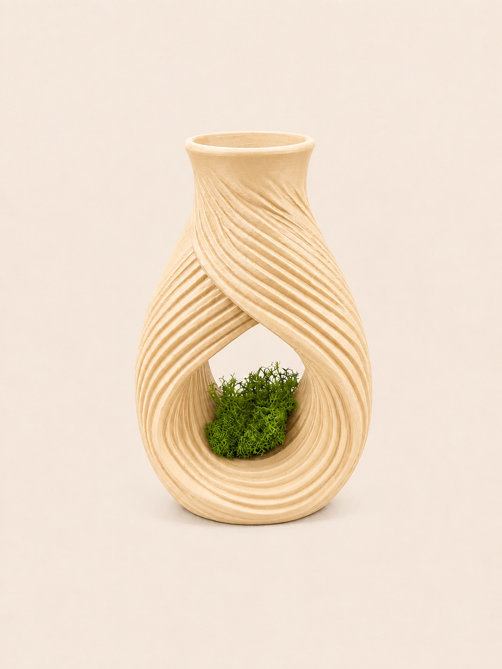 Velora Vaza Decorativa 3D cu Licheni